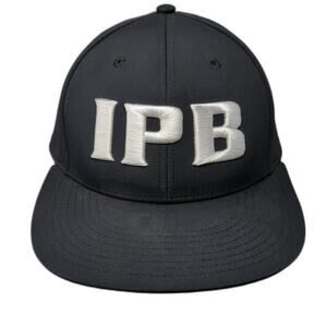 IPB Snapback Hat Black One Size Adjustable Embroidered Flat Brim The Game
